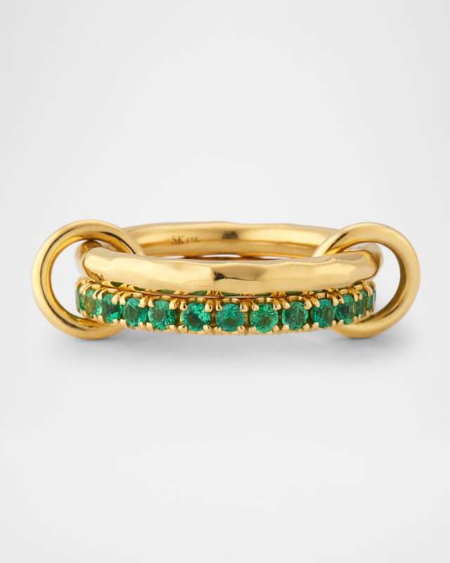 Vetra Vulcan YG Emerald Ring